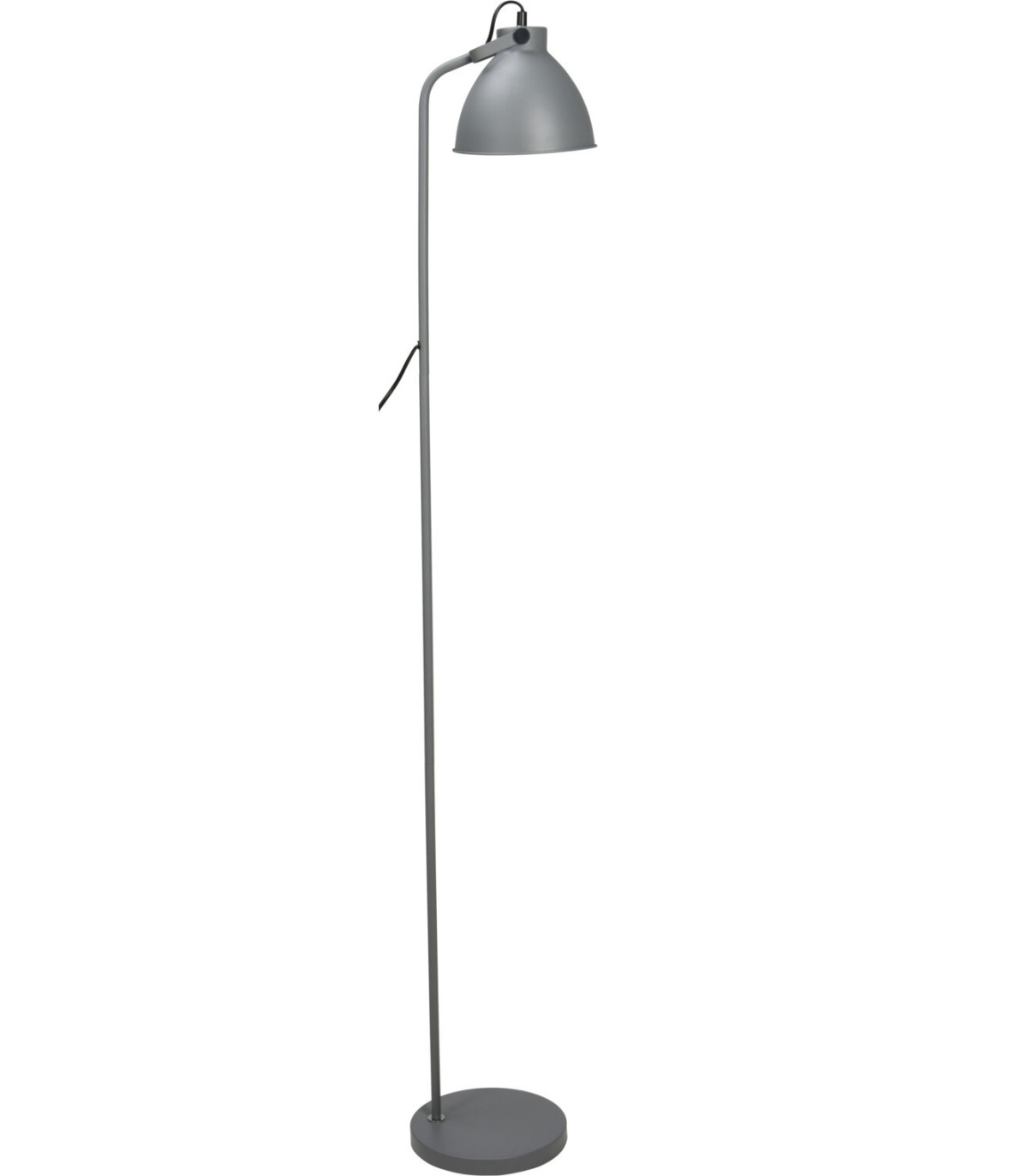 wadiga Lampadaire en métal gris - H155cm