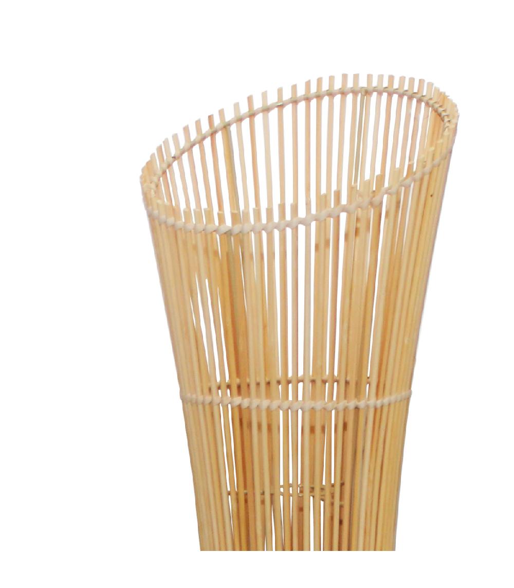 Wadiga Lampadaire Rond En Bambou 25x25x100cm