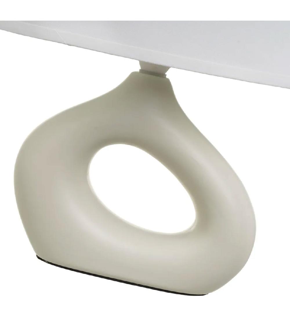 Wadiga Lampe à Poser Céramique Beige 23x13x30cm