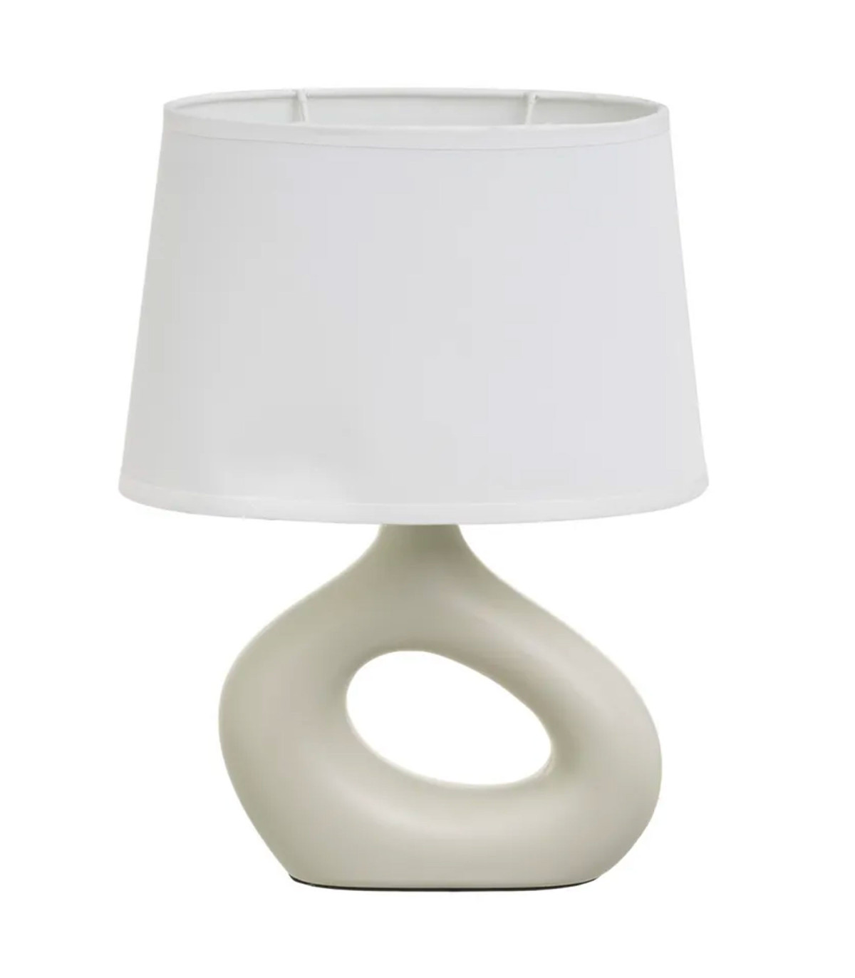 wadiga Lampe à poser céramique beige 23x13x30cm