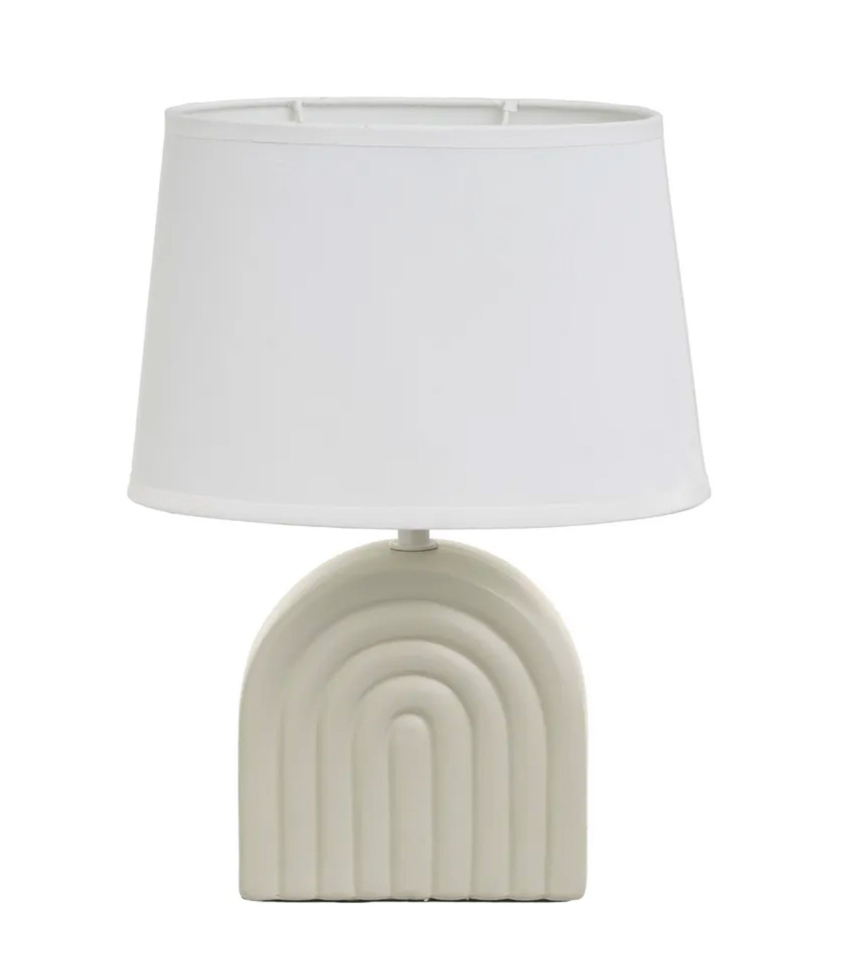 wadiga Lampe à poser céramique beige 23x13x31cm