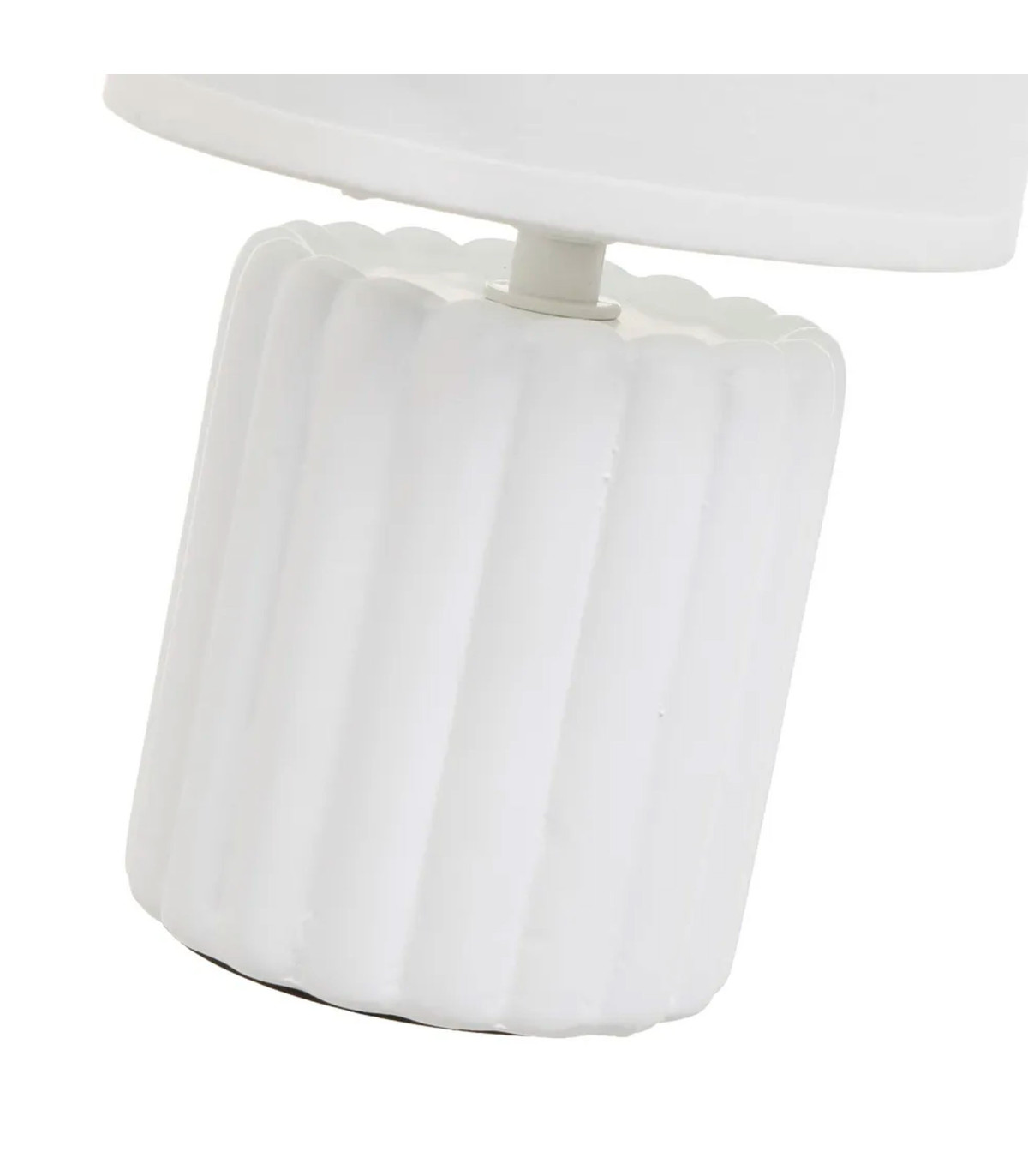 Wadiga Lampe à Poser Céramique Blanche 13x13x24cm