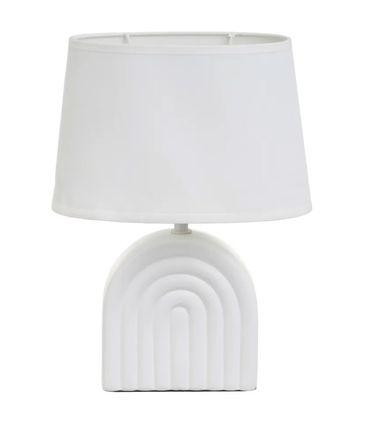 wadiga Lampe à poser céramique blanche 23x13x31cm