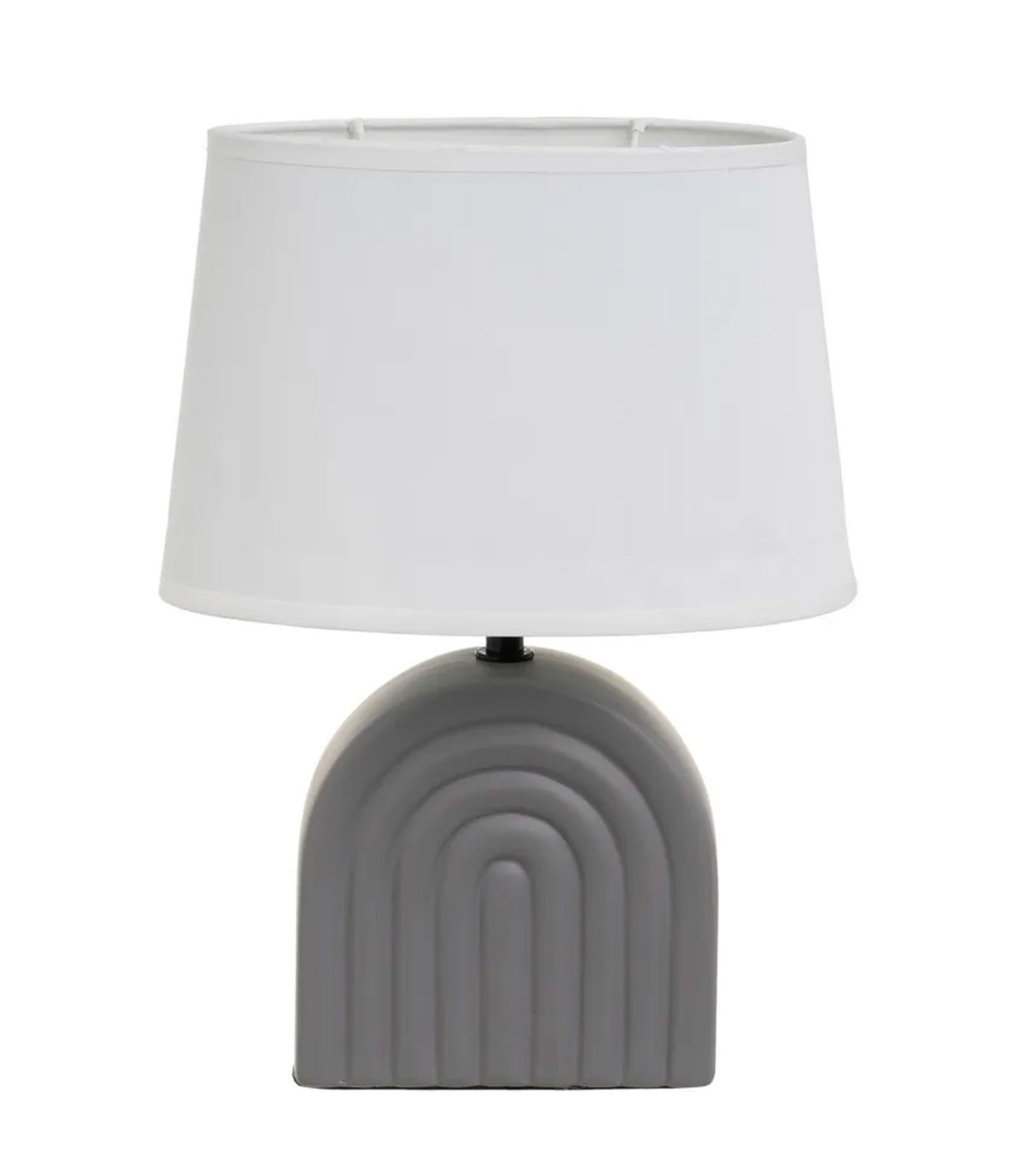 wadiga Lampe à poser céramique grise 23x13x31cm