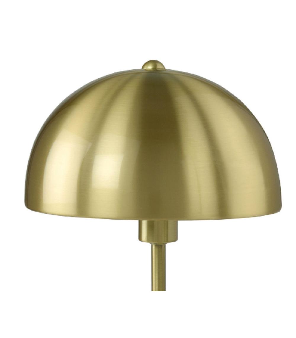 Wadiga Lampe à Poser Champignon Laiton Doré