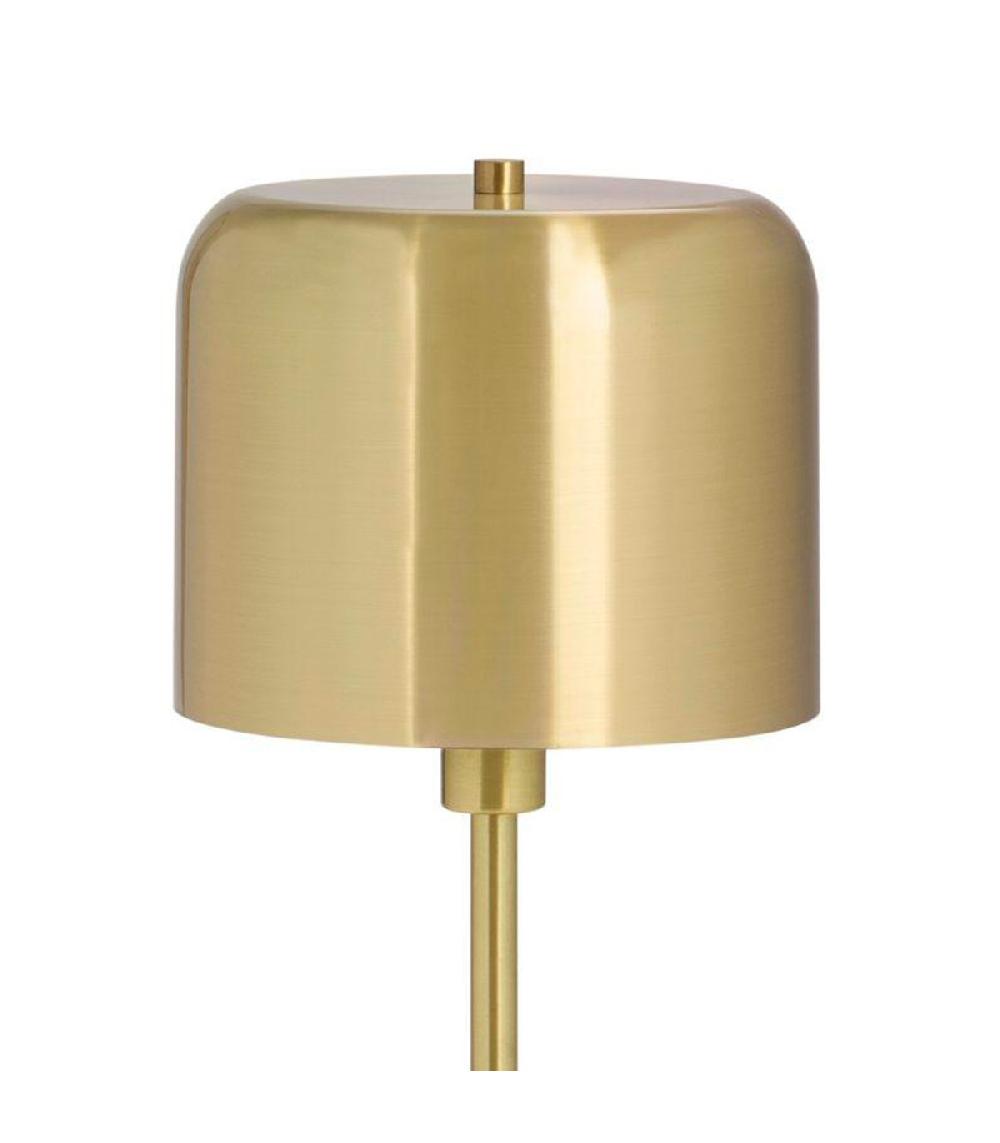 Wadiga Lampe à Poser Champignon Métal Doré