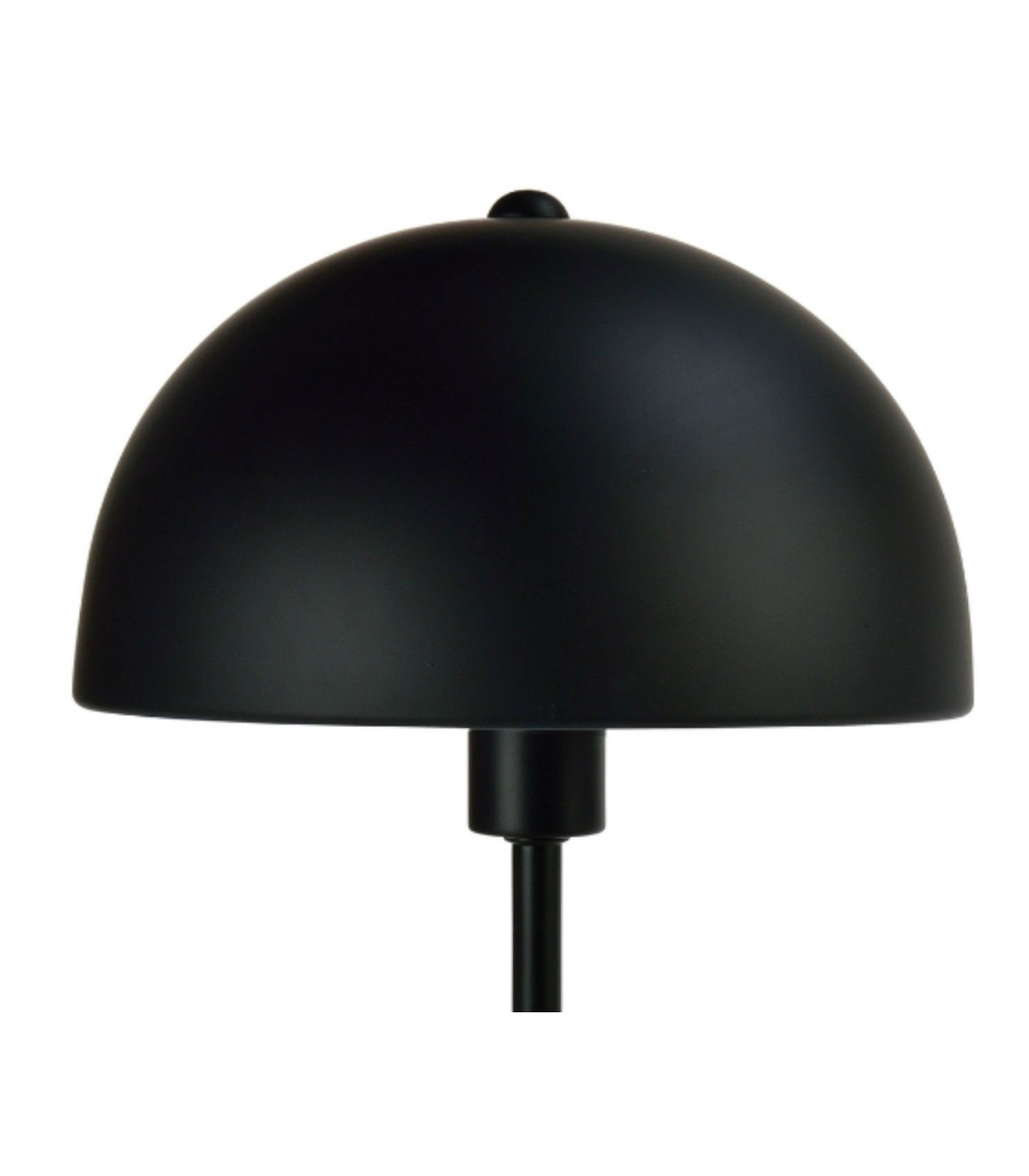 Wadiga Lampe à Poser Champignon Métal Noir