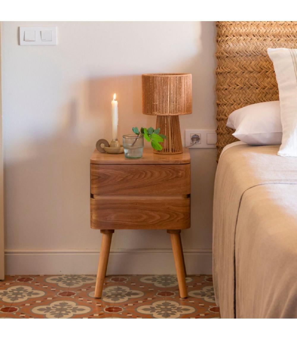 Wadiga Lampe à Poser Corde 20x20x32cm