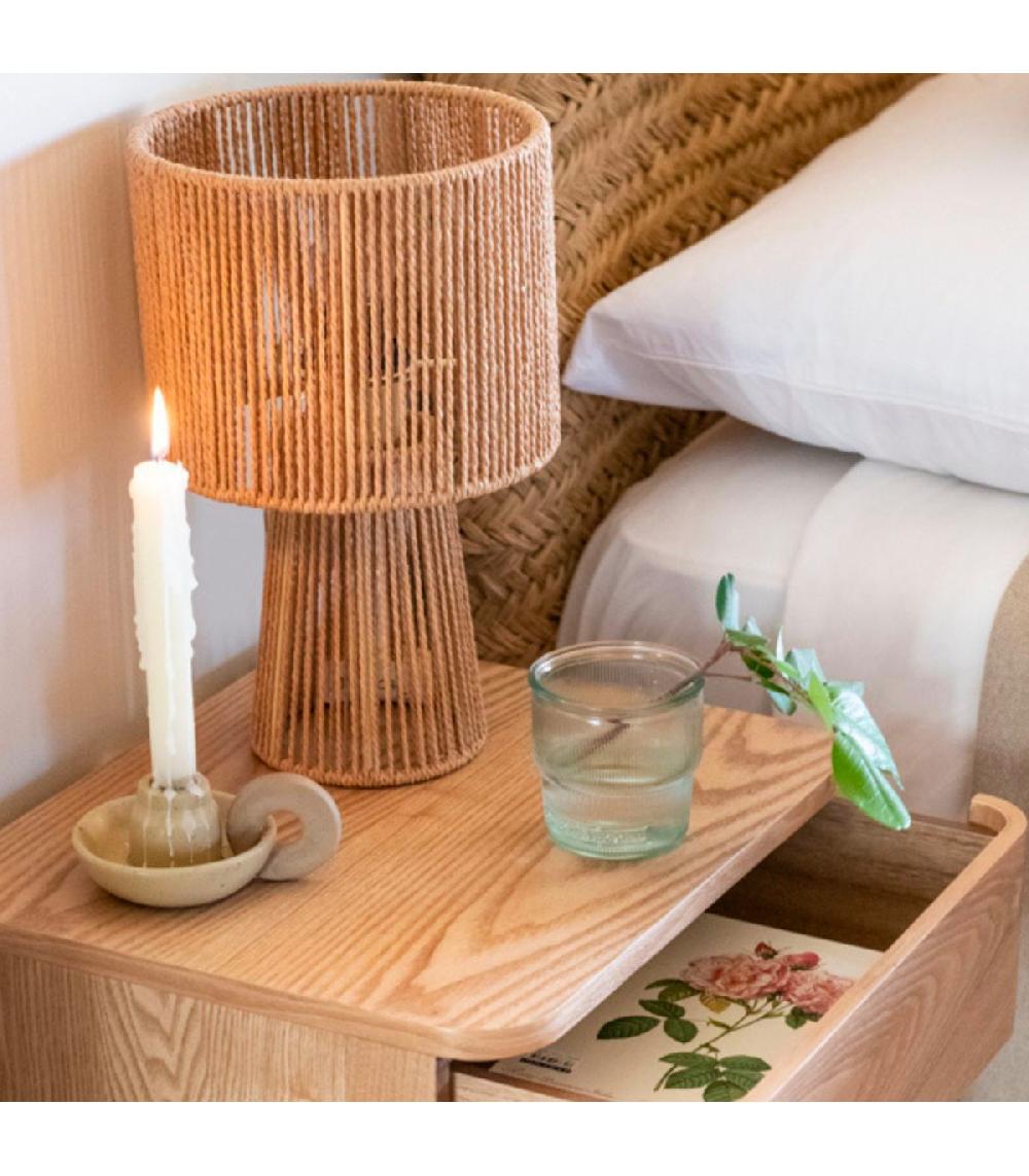 Wadiga Lampe à Poser Corde 20x20x32cm