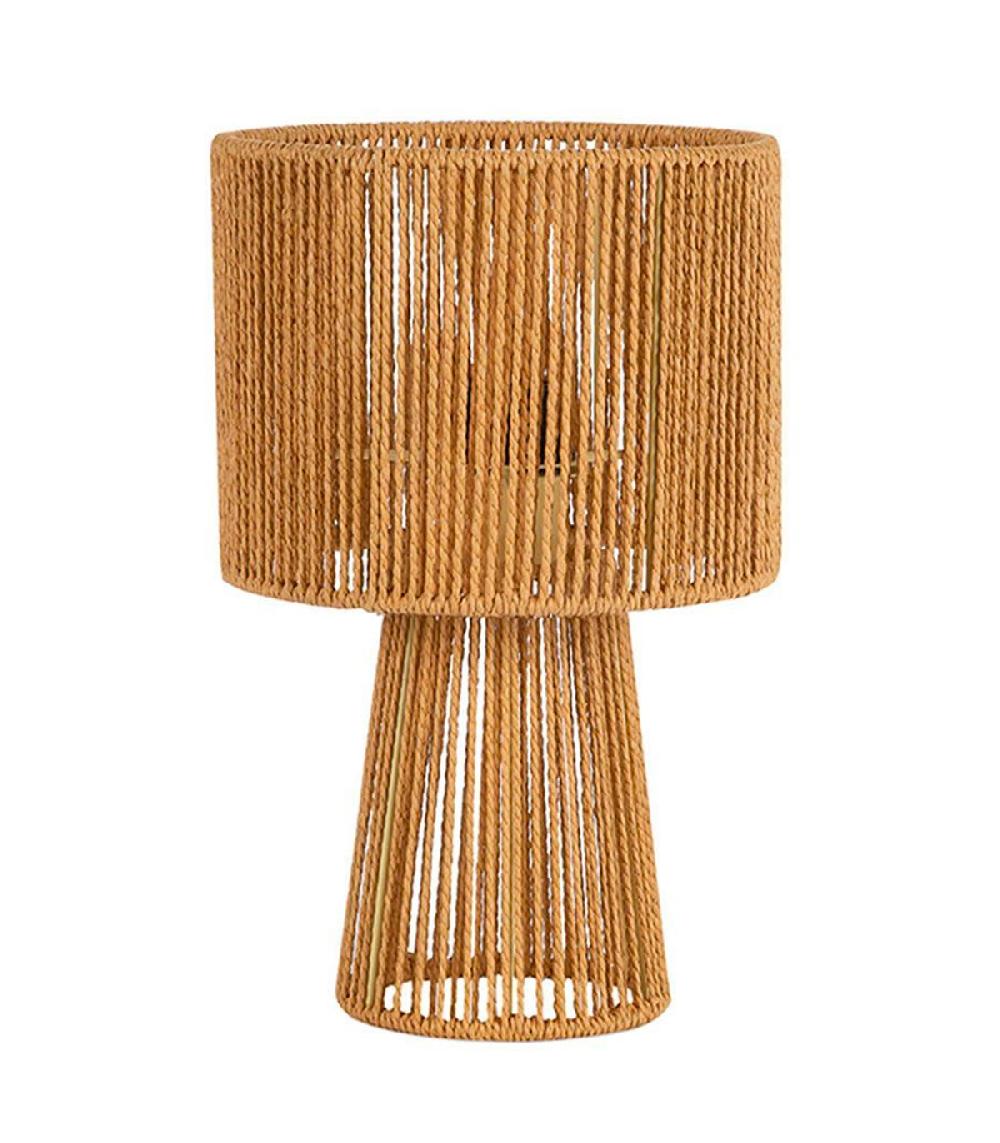 wadiga Lampe à poser corde 20x20x32cm