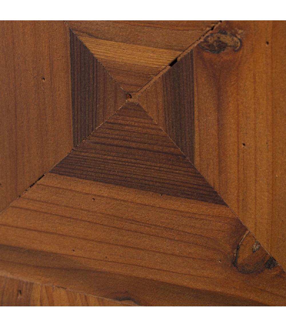 Wadiga Lampe à Poser En Bois Et Abat-jour Blanc