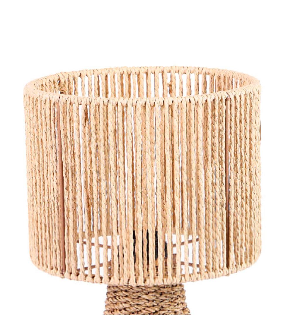 Wadiga Lampe à Poser En Corde Et Algue Marine