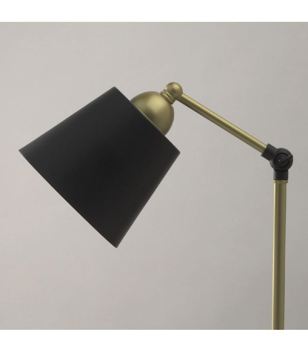Wadiga Lampe à Poser En Métal Noir Et Doré