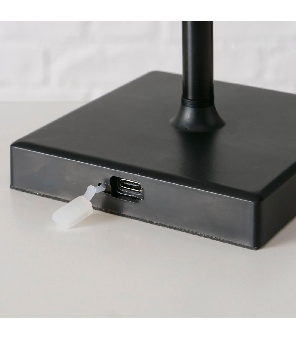 Wadiga Lampe à Poser LED Sans Fil 13x13x38cm