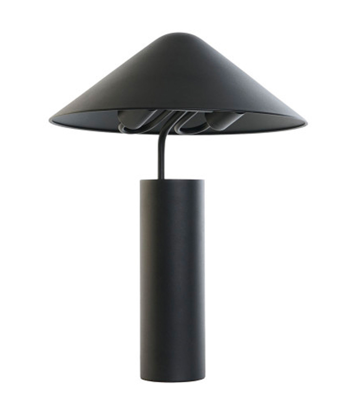 Wadiga Lampe à Poser Rétro Métal Noir 39x39x45cm