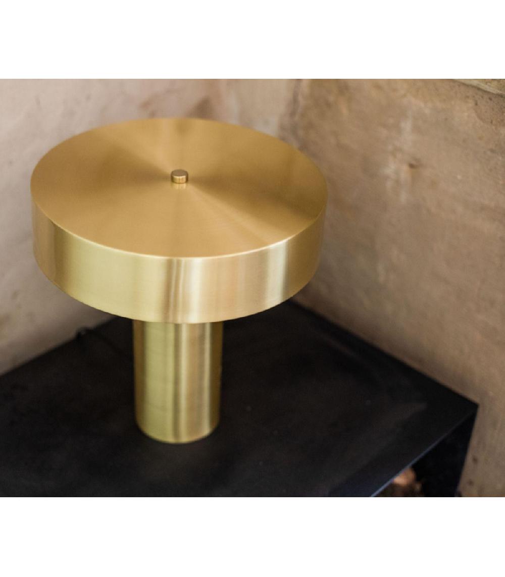 Wadiga Lampe à Poser Vintage Métal Doré - 30x33cm