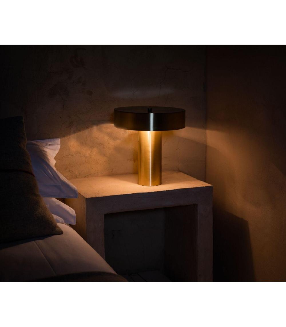 Wadiga Lampe à Poser Vintage Métal Doré - 30x33cm