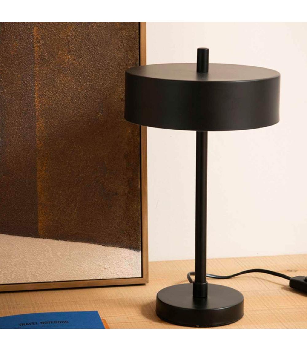 Wadiga Lampe à Poser Vintage Métal Noir 20x20x35cm