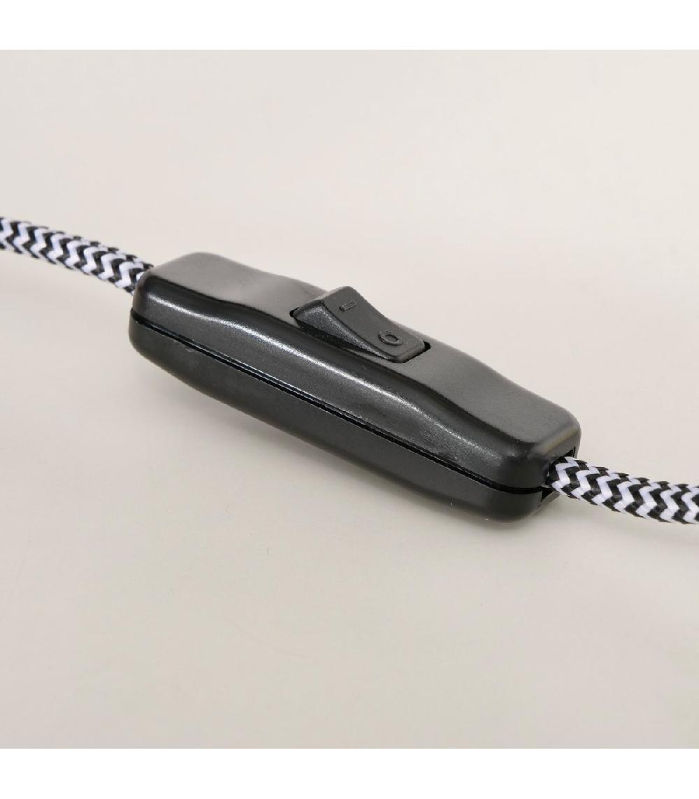 Wadiga Lampe De Bureau Métal Noir Et Blanc