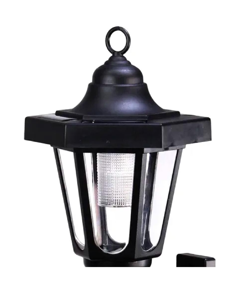 Wadiga Lampe Solaire Murale En Plastique Noir