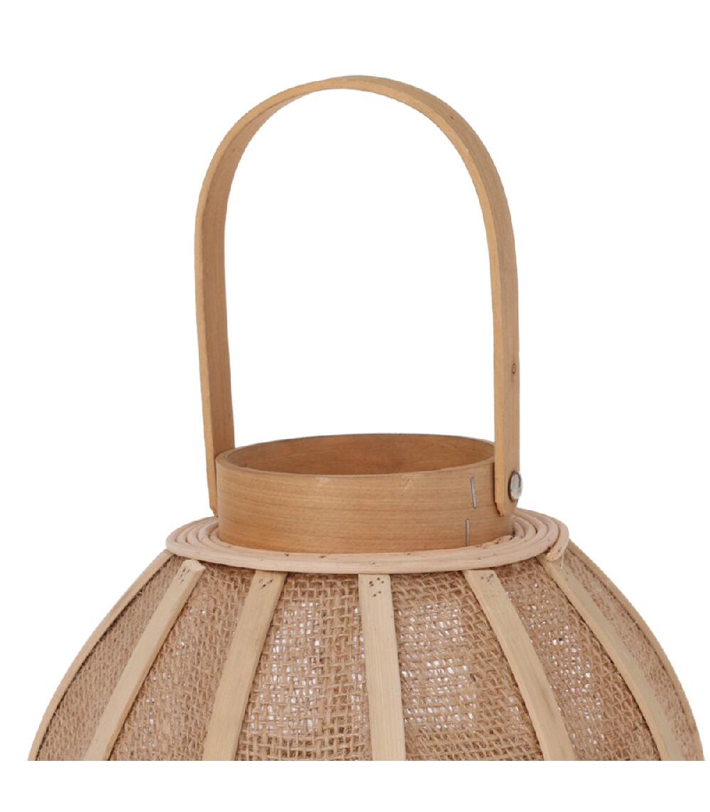 Wadiga Lanterne En Rotin 22x22x23cm