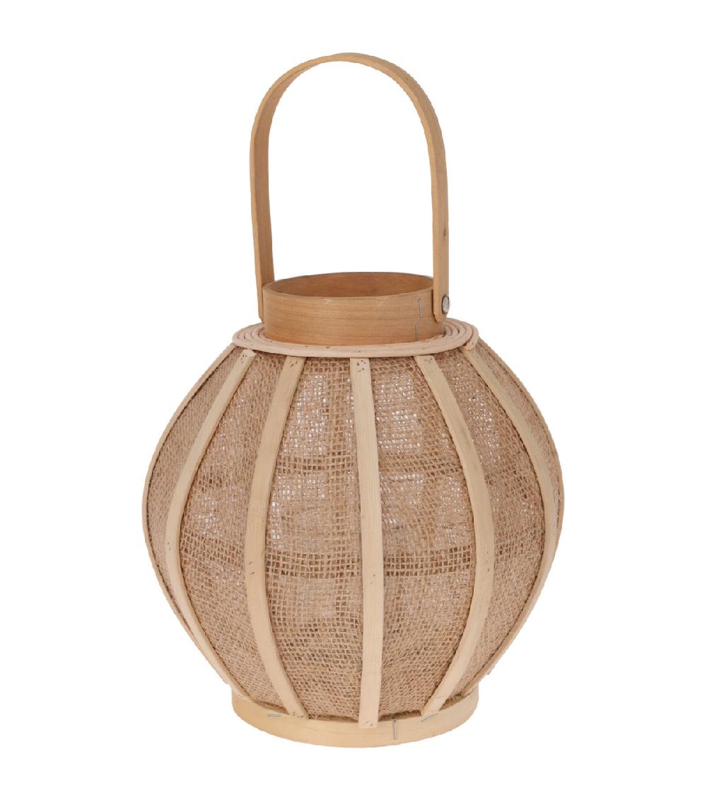 wadiga Lanterne en rotin 22x22x23cm
