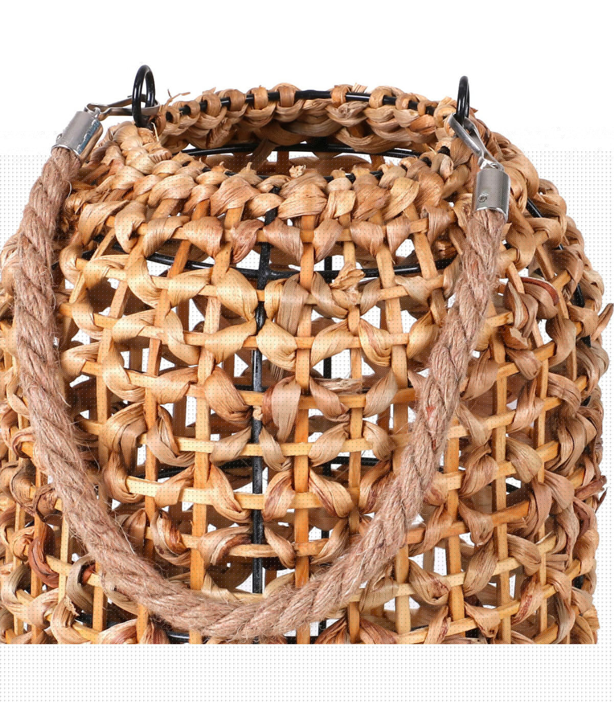 Wadiga Lanterne En Rotin Et Jute - 20x20x29cm
