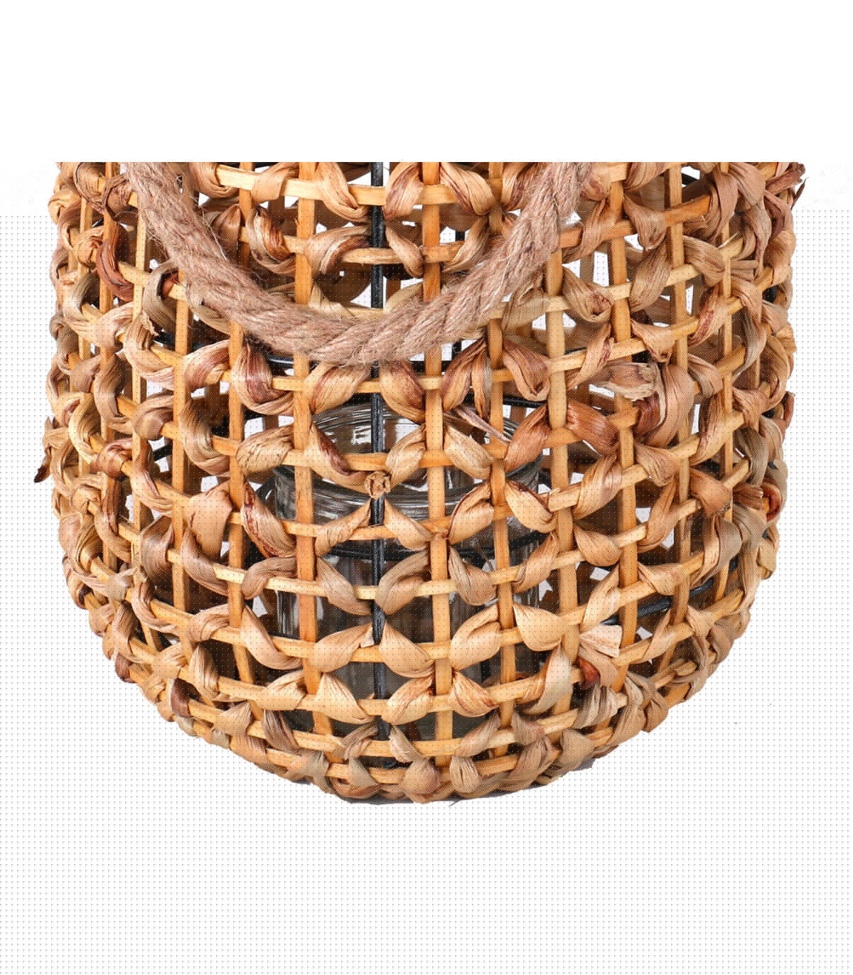 Wadiga Lanterne En Rotin Et Jute - 20x20x29cm