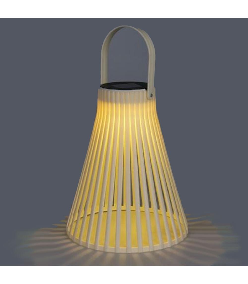 Wadiga Lanterne LED Solaire Blanc Cassé