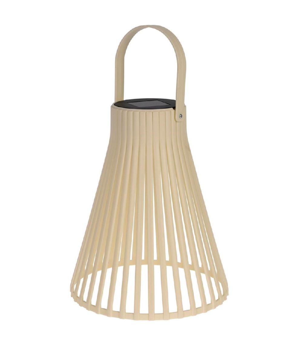 wadiga Lanterne LED solaire blanc cassé