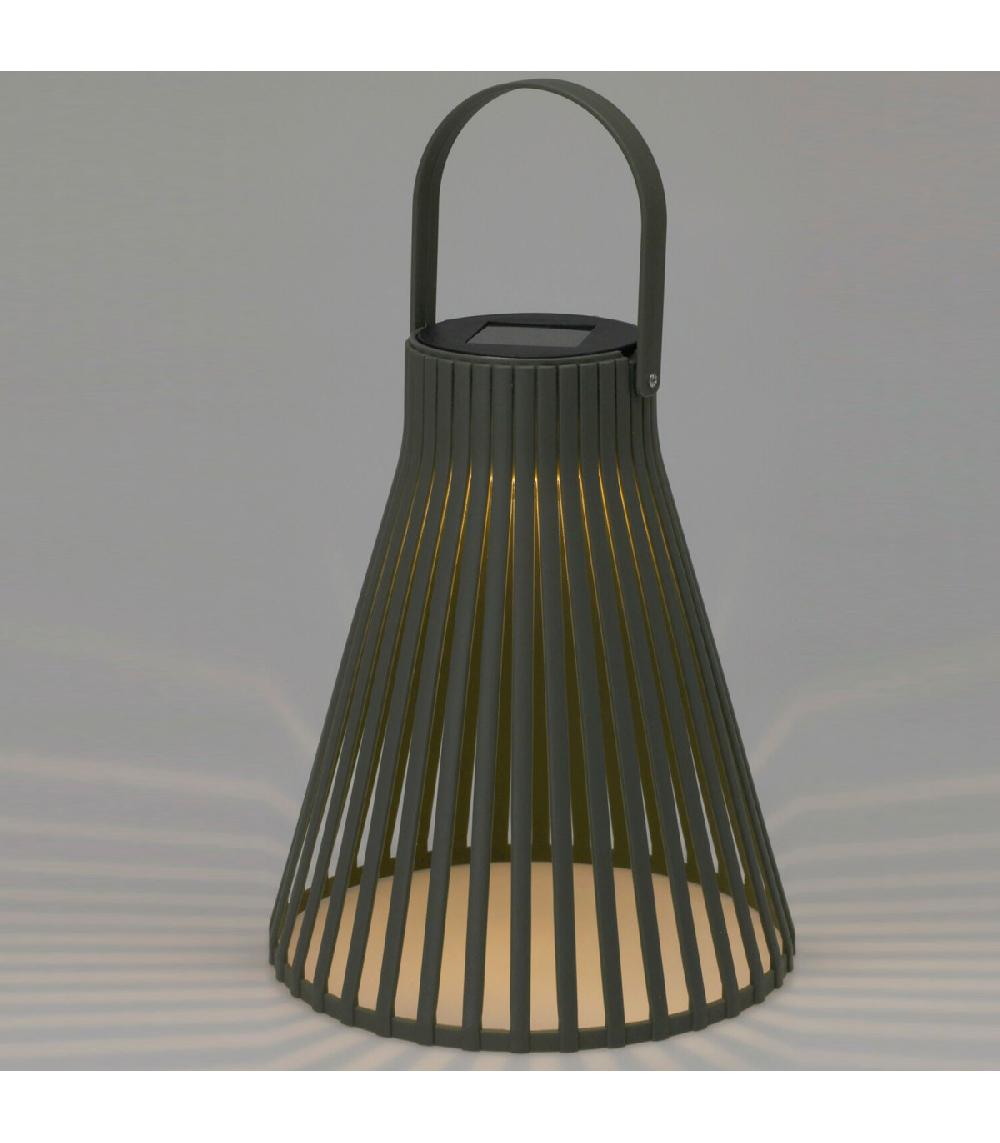 Wadiga Lanterne LED Solaire Noire 15x18cm
