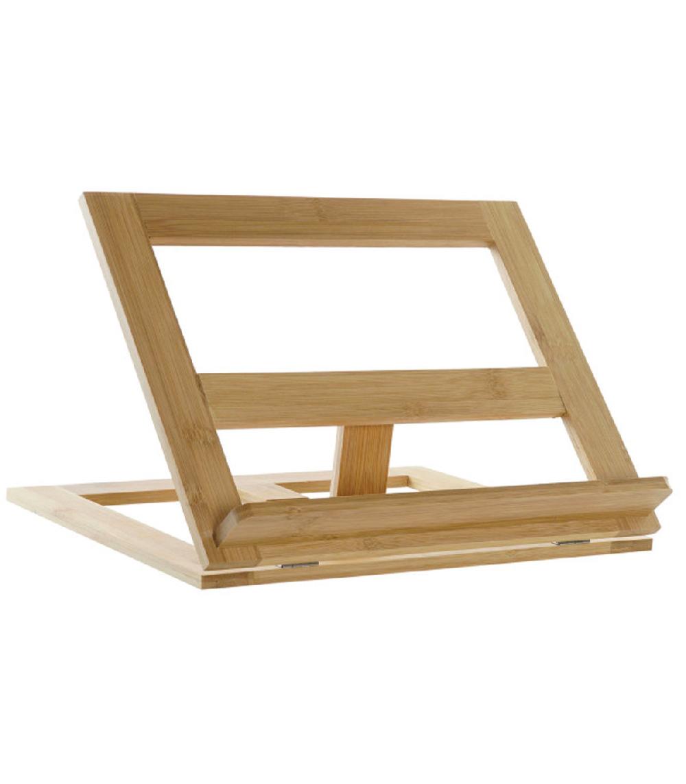 wadiga Lutrin de cuisine en bambou 33x28x20cm