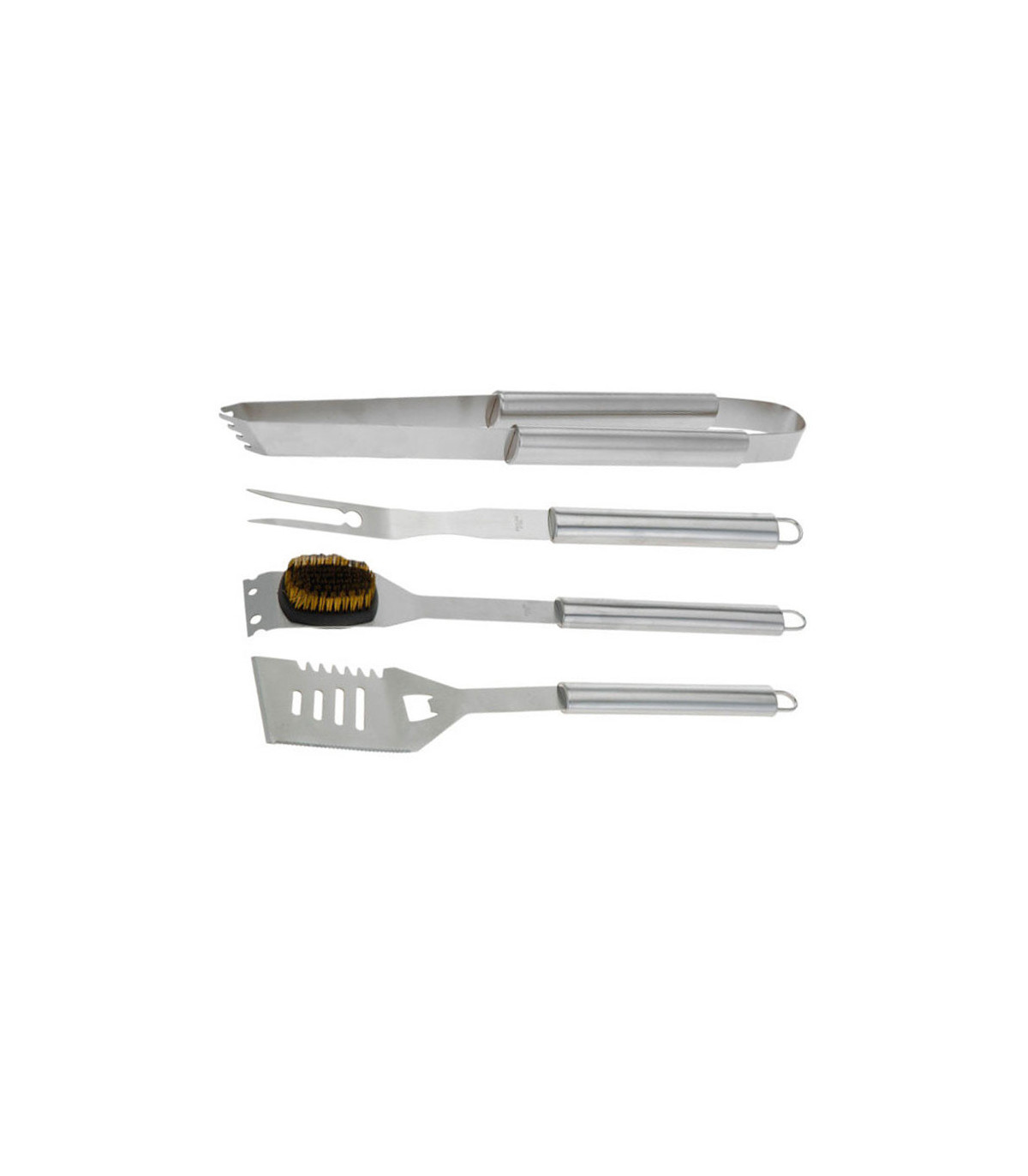 wadiga Malette barbecue 4 ustensiles en Inox