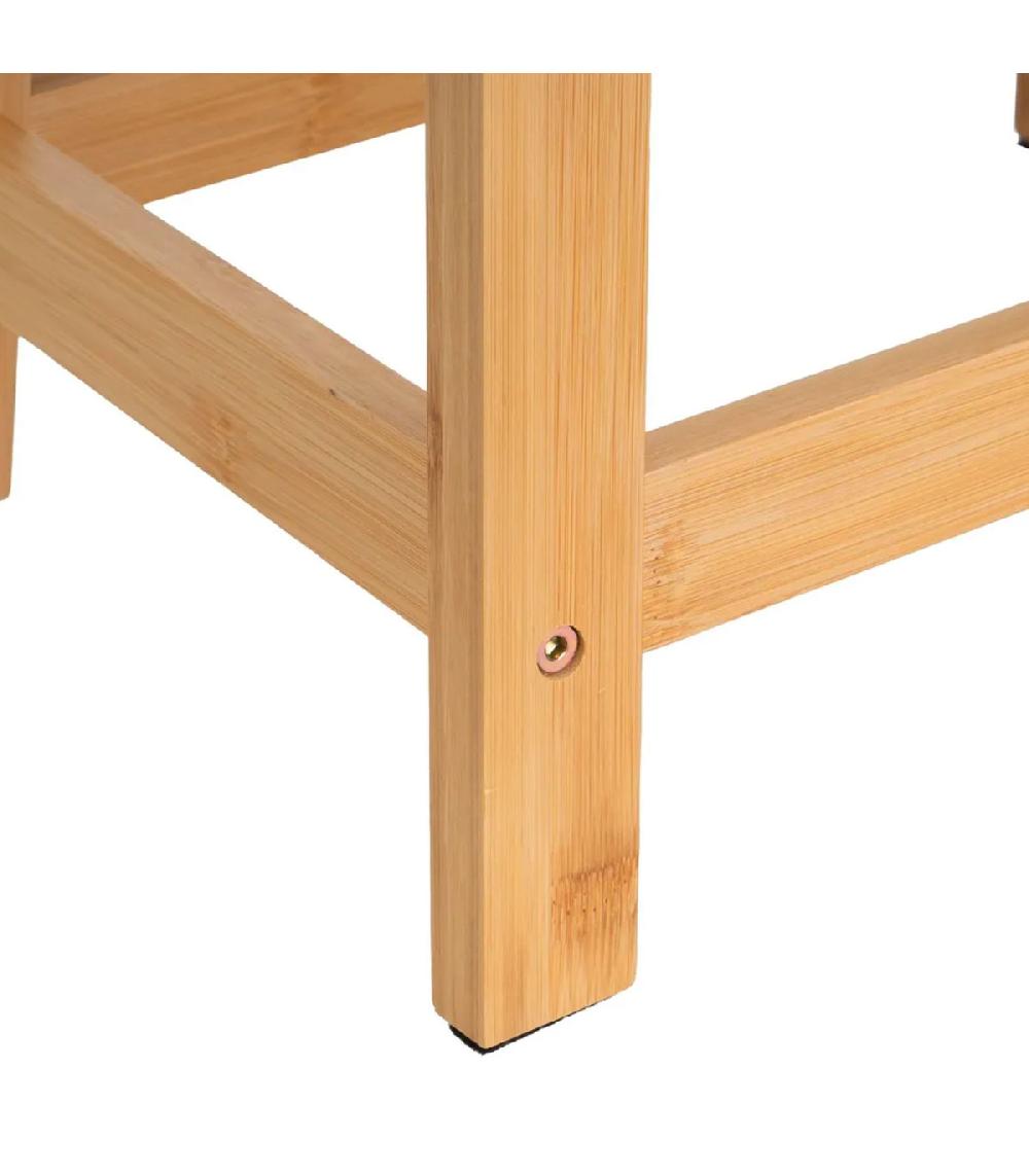 Wadiga Marchepied En Bambou 33x46x25cm