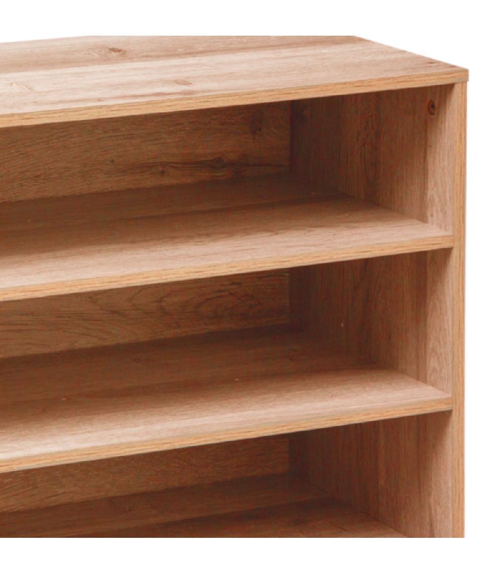 Wadiga Meuble à Chaussures En Bois - 67.5x30x68cm