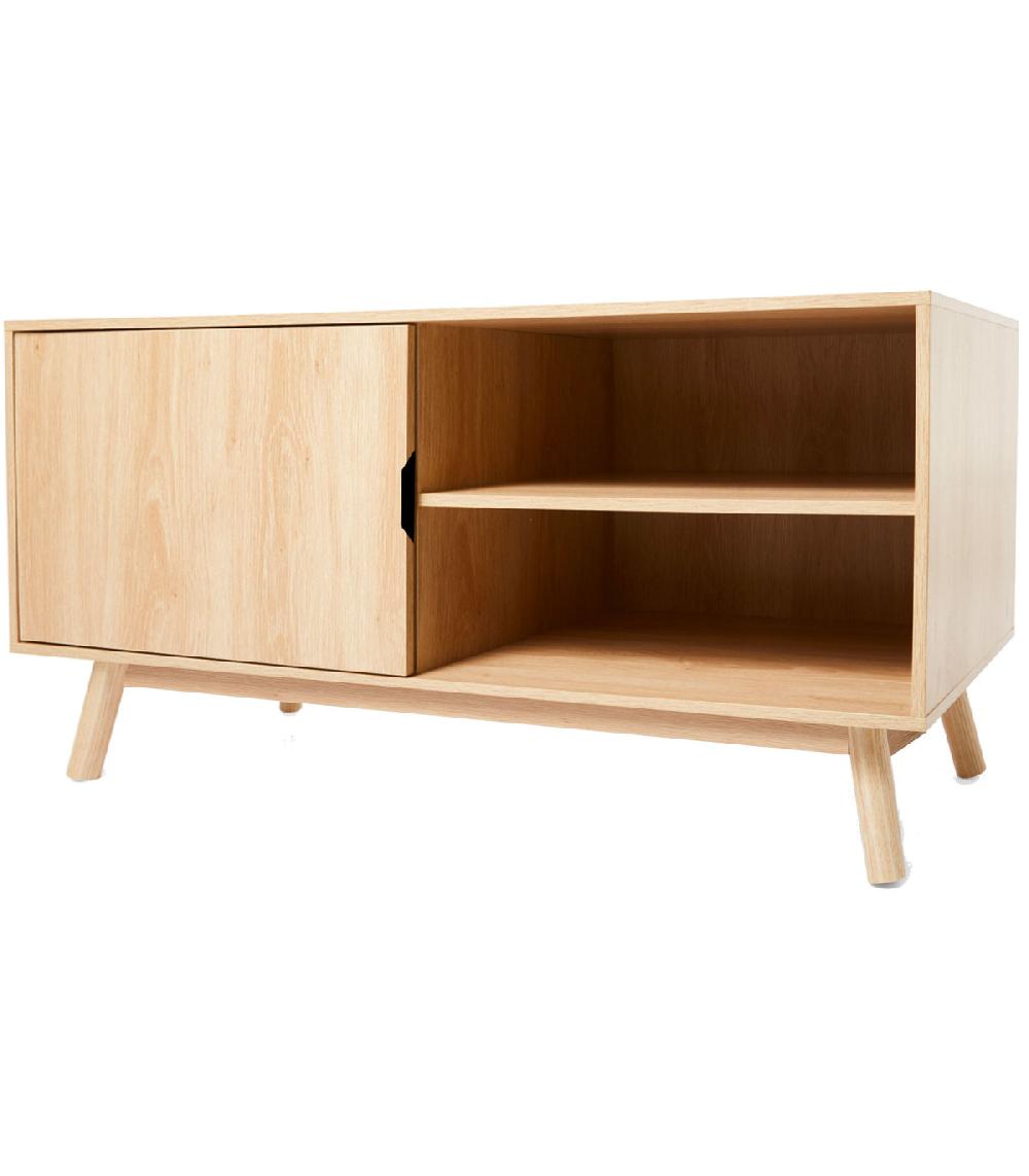 wadiga Meuble de télévision bois 100x40x50cm