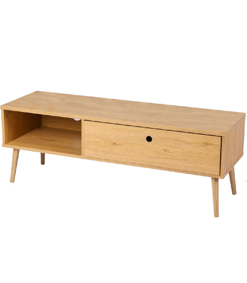 wadiga Meuble de télévision en bois 120x39x43cm