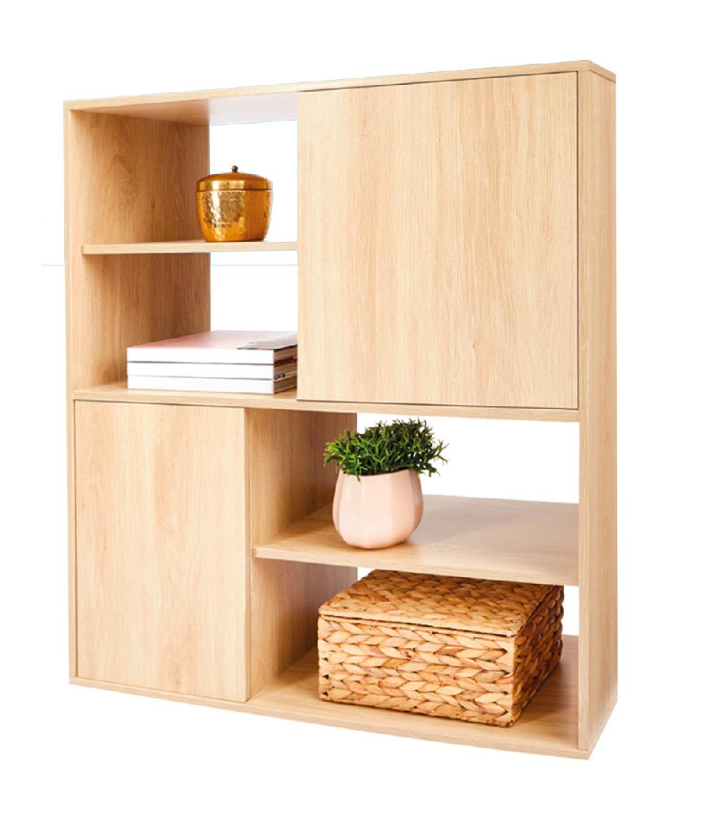 Wadiga Meuble étagère En Bois 80x30x80cm