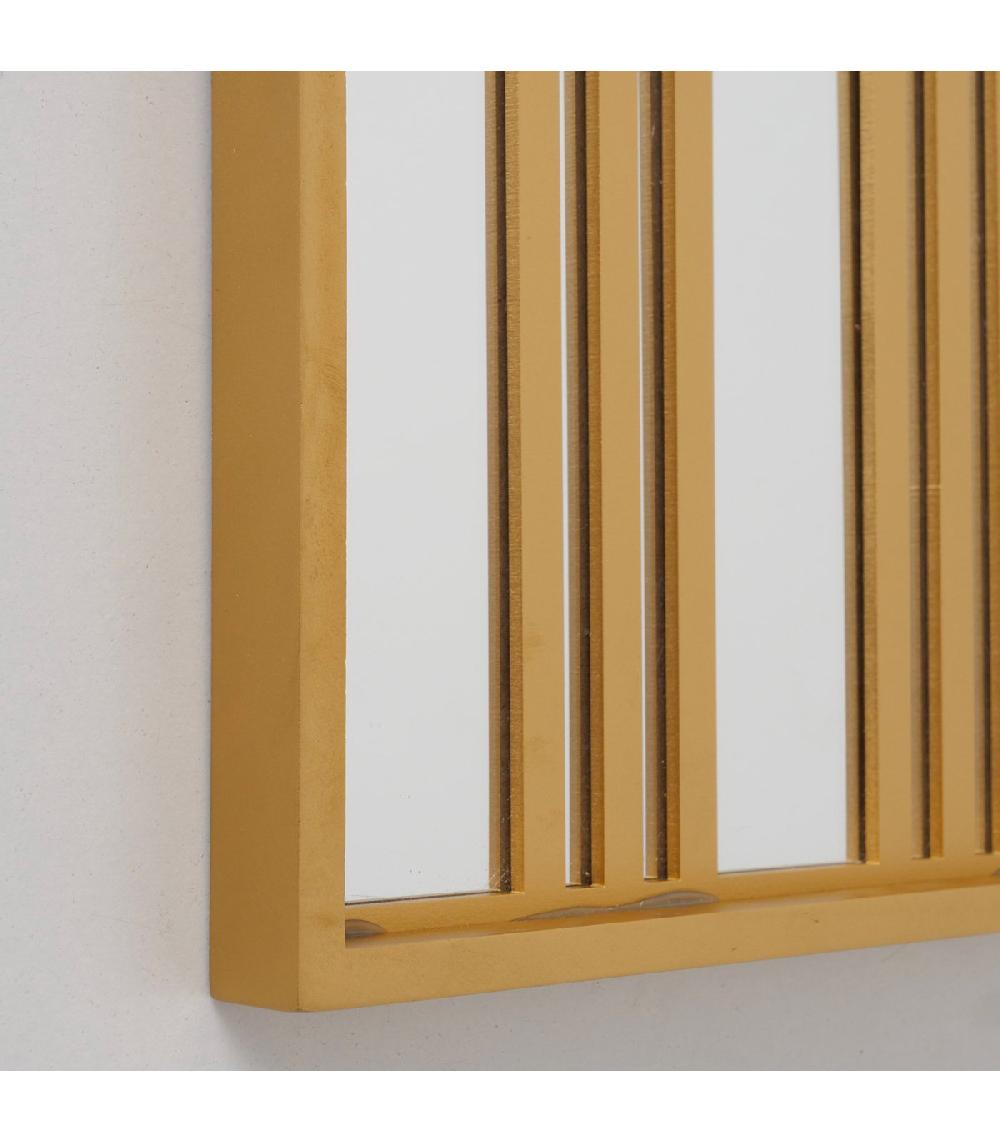 Wadiga Miroir Déco Rectangulaire Doré 40x29x2cm