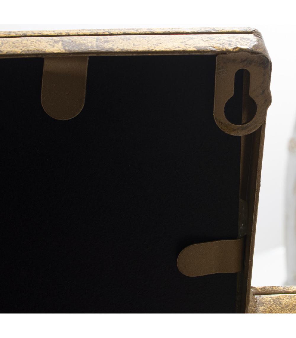 Wadiga Miroir En Métal Doré Art Déco - 82x2x80cm