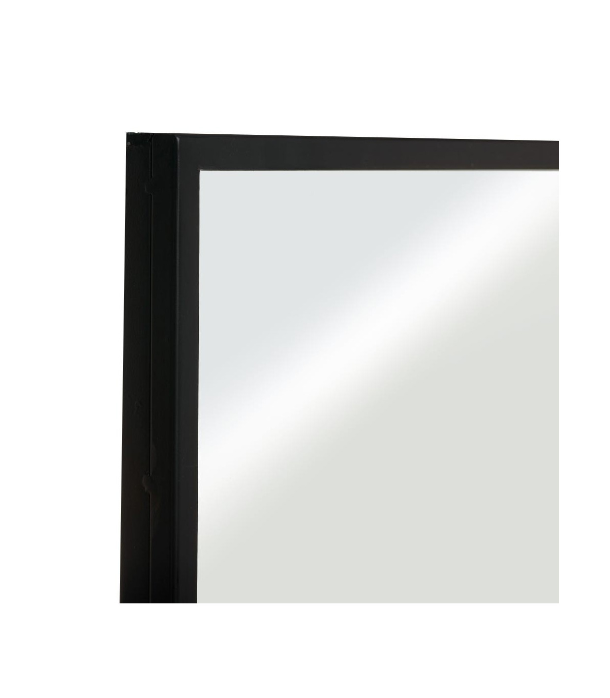Wadiga Miroir Fenêtre Métal Noir - 90x120cm