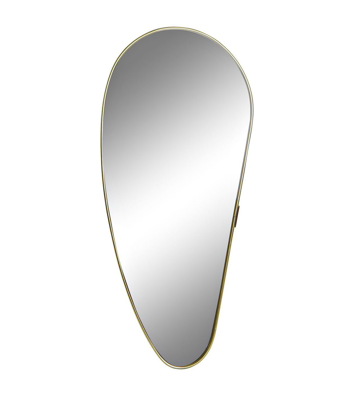 wadiga Miroir Goutte en Métal Doré - H40cm