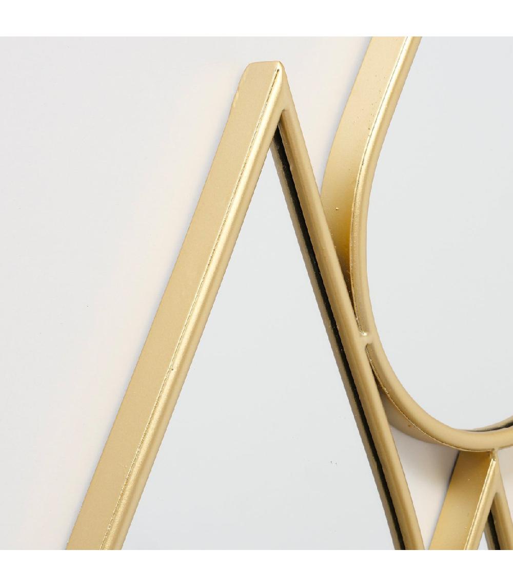 Wadiga Miroir Gouttes En Métal Doré 46x98x2.5cm