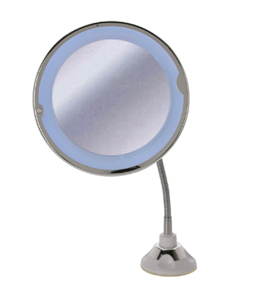 wadiga Miroir lumineux led flexible à ventouse x7