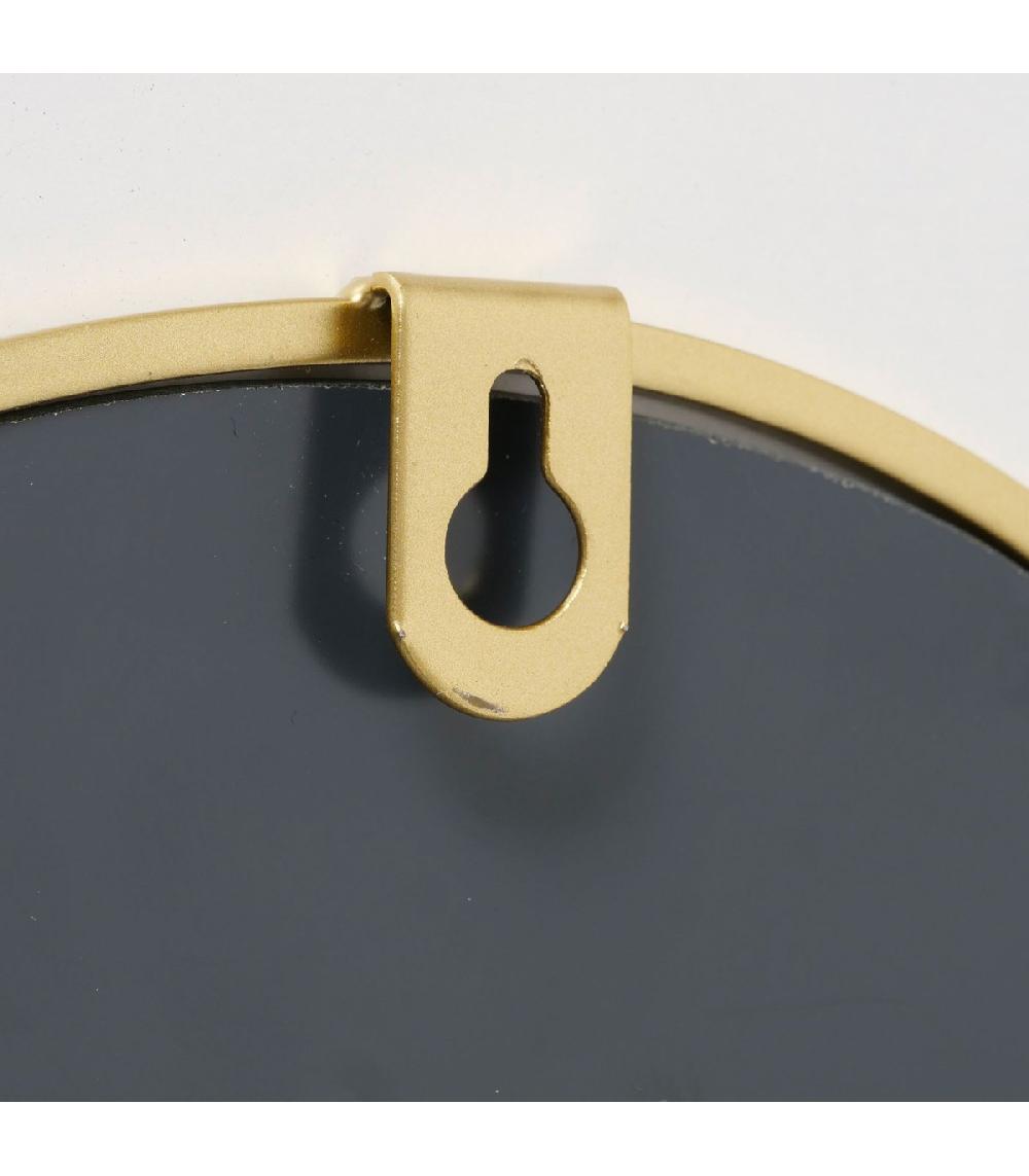 Wadiga Miroir Métal Doré 25x32x1cm