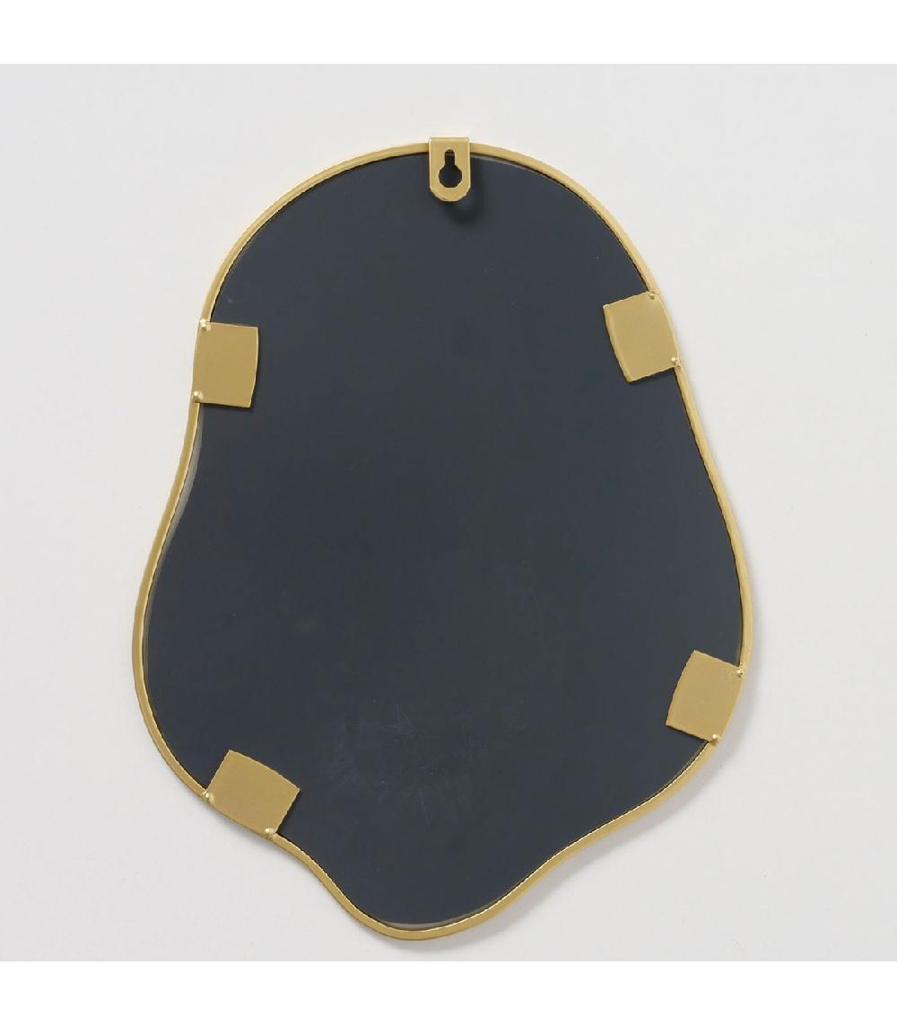 Wadiga Miroir Métal Doré 25x32x1cm