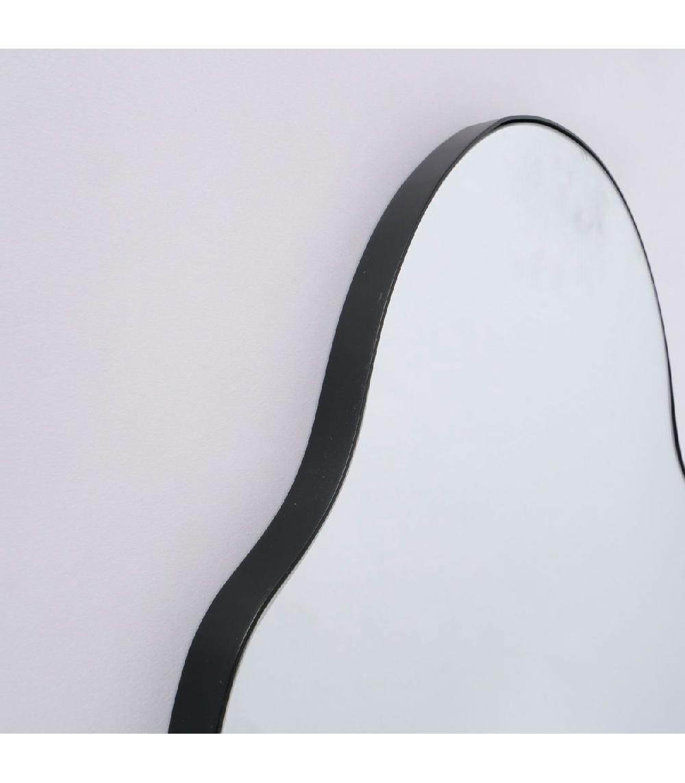 Wadiga Miroir Métal Noir 59x2x103cm
