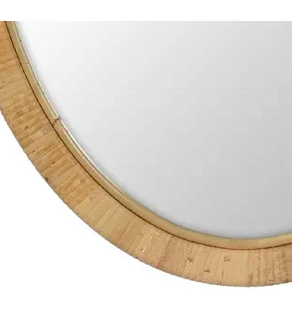 Wadiga Miroir Ovale En Rotin 50x2x70cm