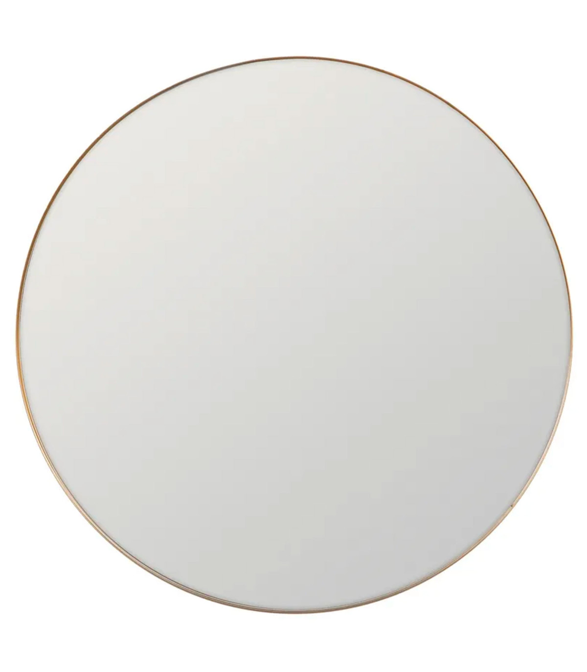 Wadiga Miroir Rond En Métal Doré 60x4x60cm