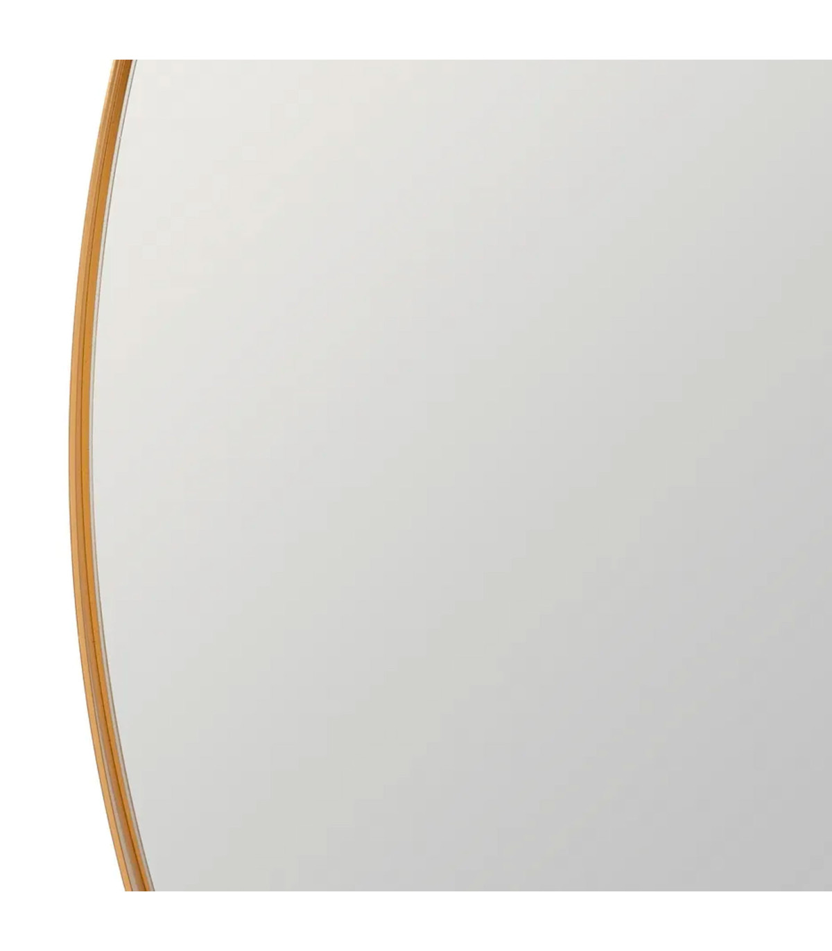 Wadiga Miroir Rond En Métal Doré 60x4x60cm